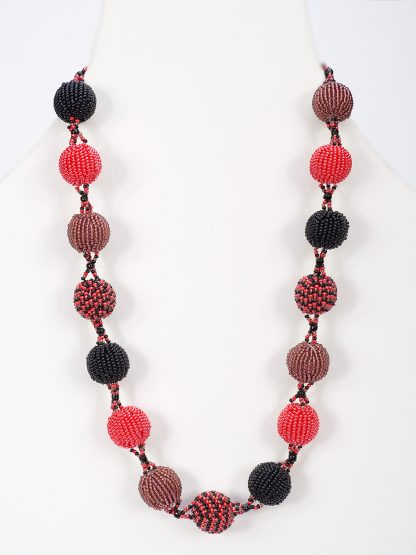 African Beaded Bobble Necklace